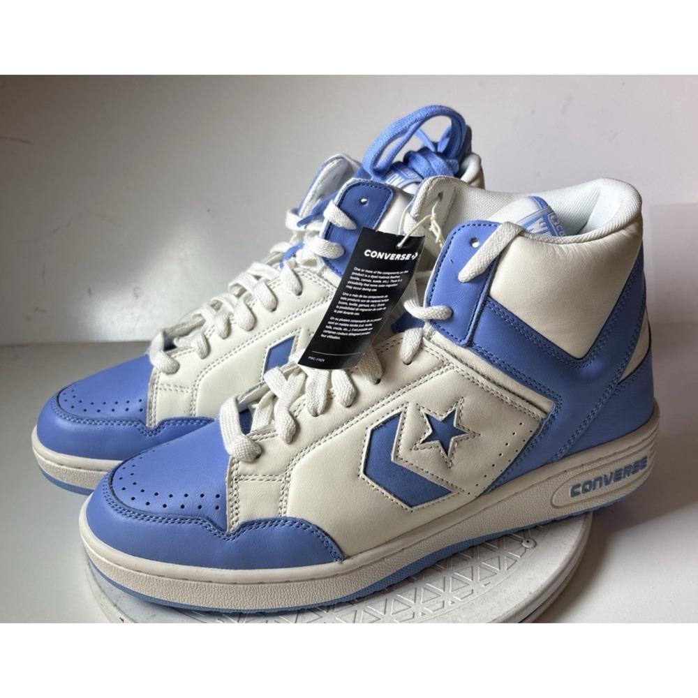 Rare! Men's 12 Converse Weapon A10597C Hi-Tops 'Carolina Blue' BRAND NEW!